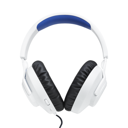 JBL Quantum 100P Console - White - Wired over-ear gaming headset with a detachable mic - Back